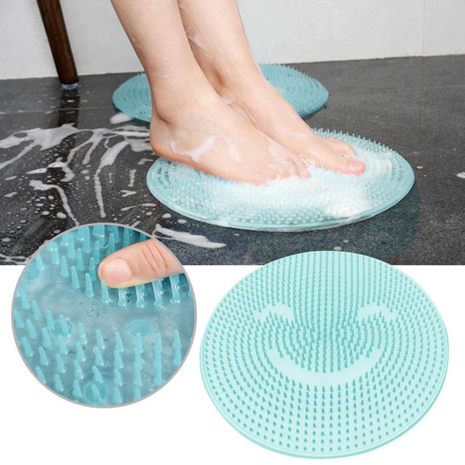 Spirella Alaska Anti non Slip Soft Cushioned Shower Tray Safety Bath mat Suction