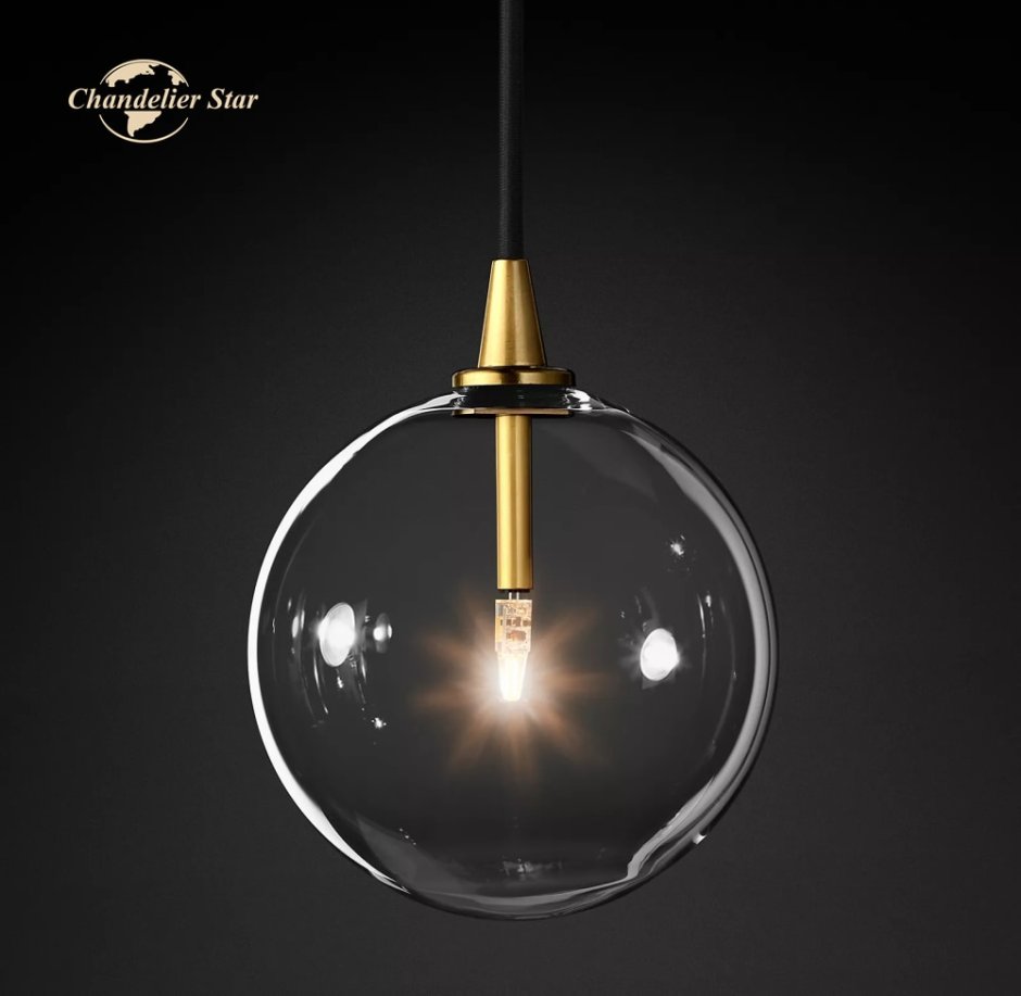 Подвесной светильник Glass Globe Gold 40.2355
