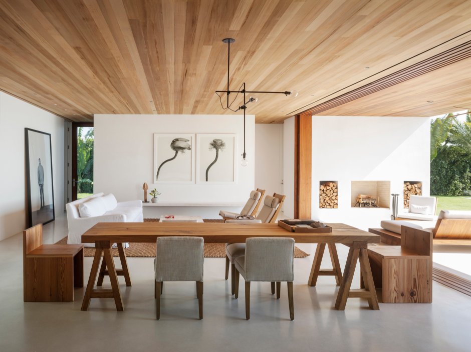 Современные деревянные потолки