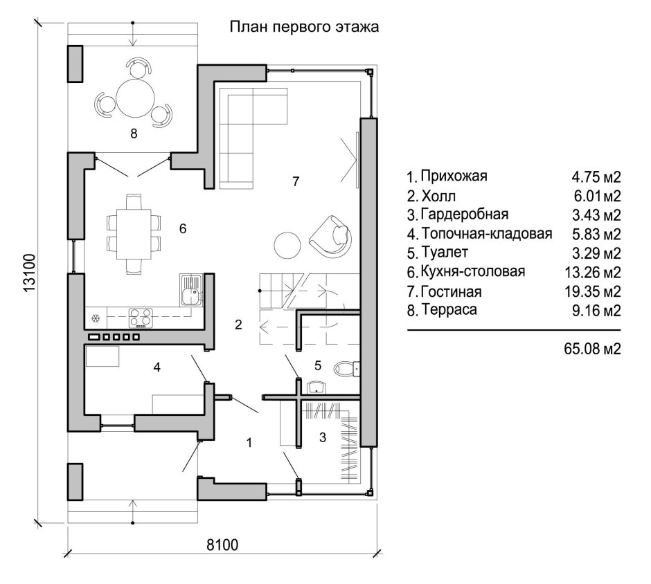 План родительской спальни