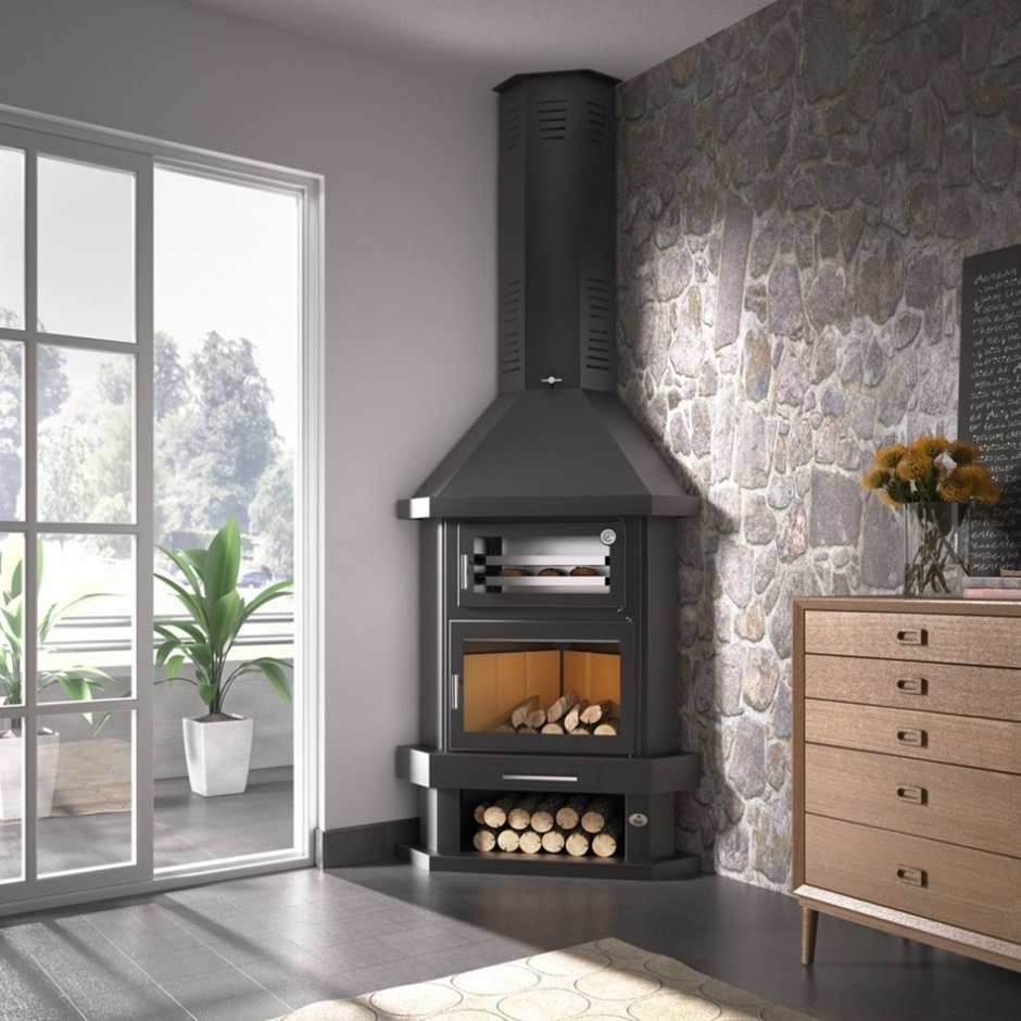 Дровяная печь-камин Fireplace hordo
