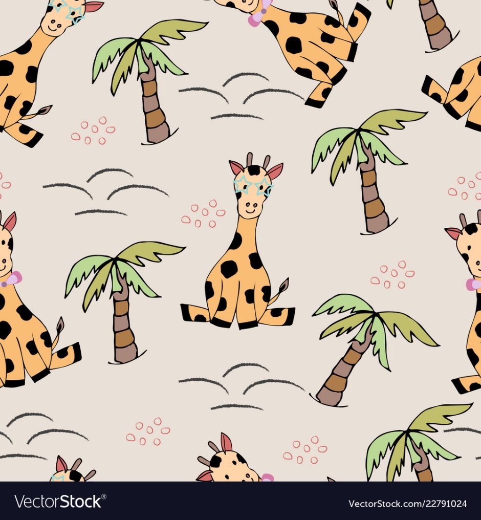 Жирафы в детской комнате