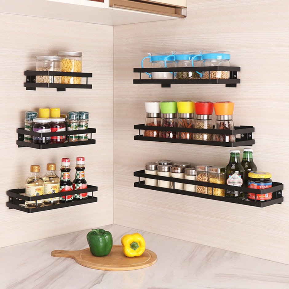 Стойка для специй 6 Jars Spice Rack Set