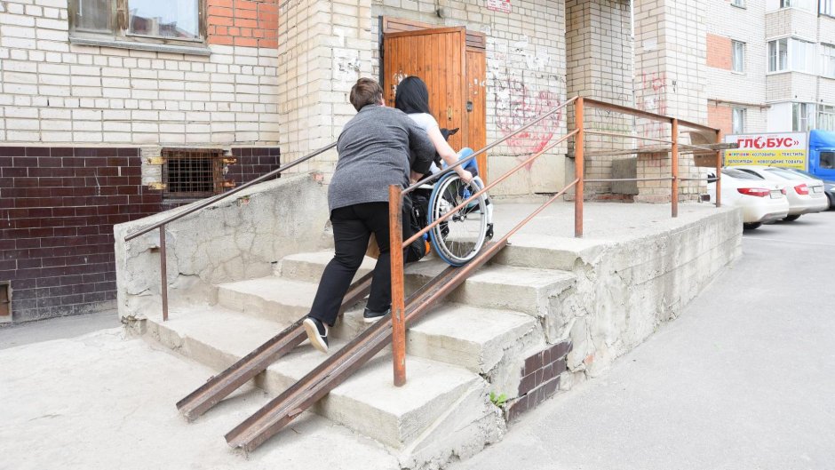 Лестница для инвалидов колясочников