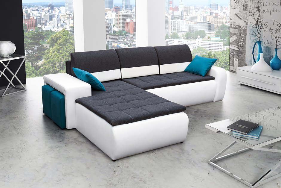 Диван Estelio коллекция Evoque комплектация Corner Sofa (угловой диван модуль 5+10)