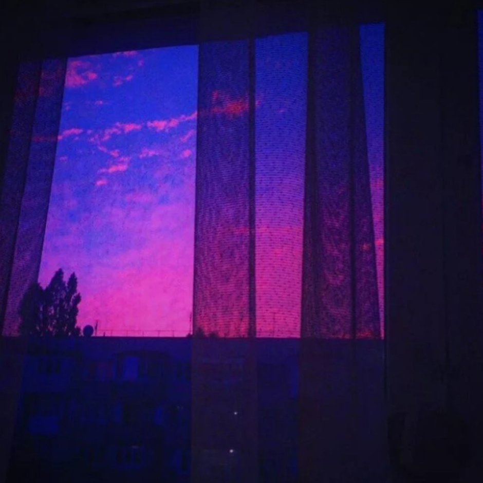 Фиолетовые окна