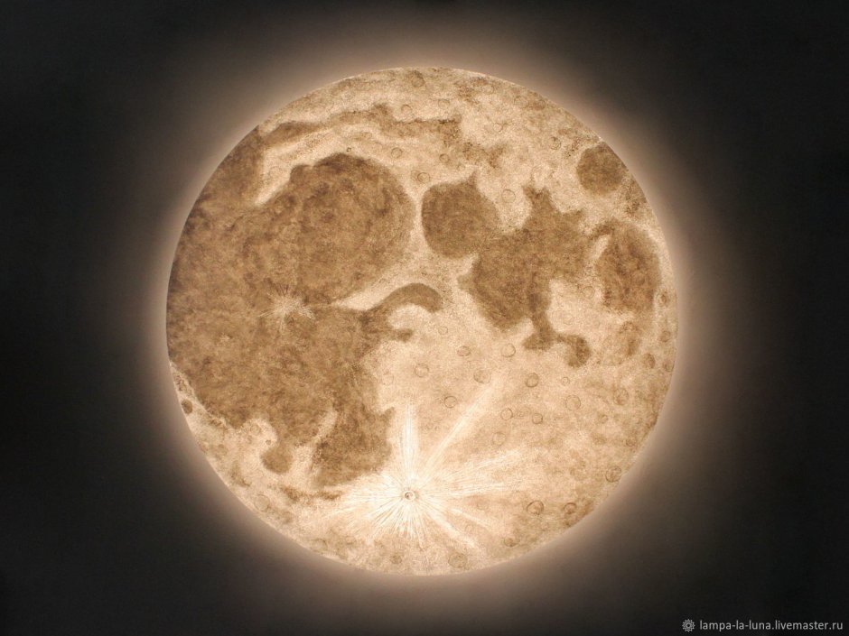 Настенный светильник - Луна (80 см)