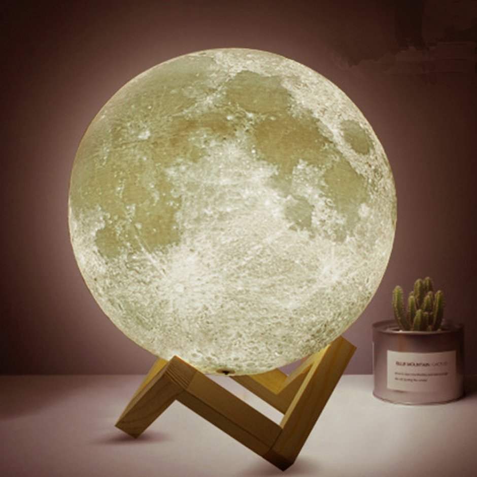 Moon 3d Luminaria лампа ночник