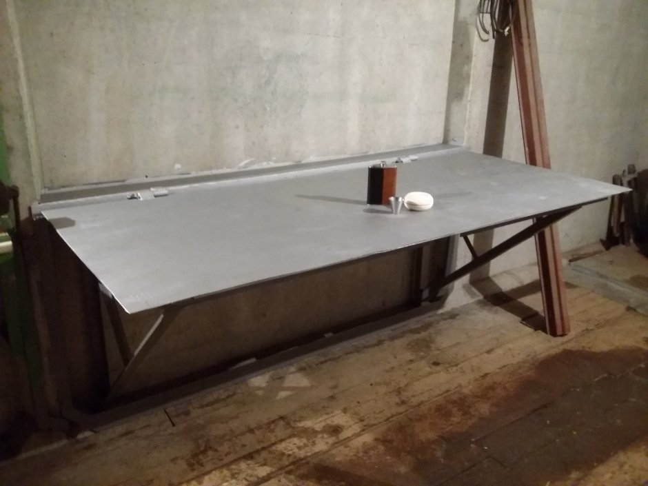 Ход работы по изготовлению стола в гараж