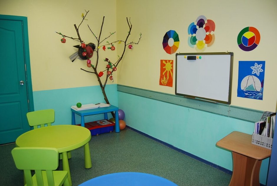 Цвет стен в детском центре