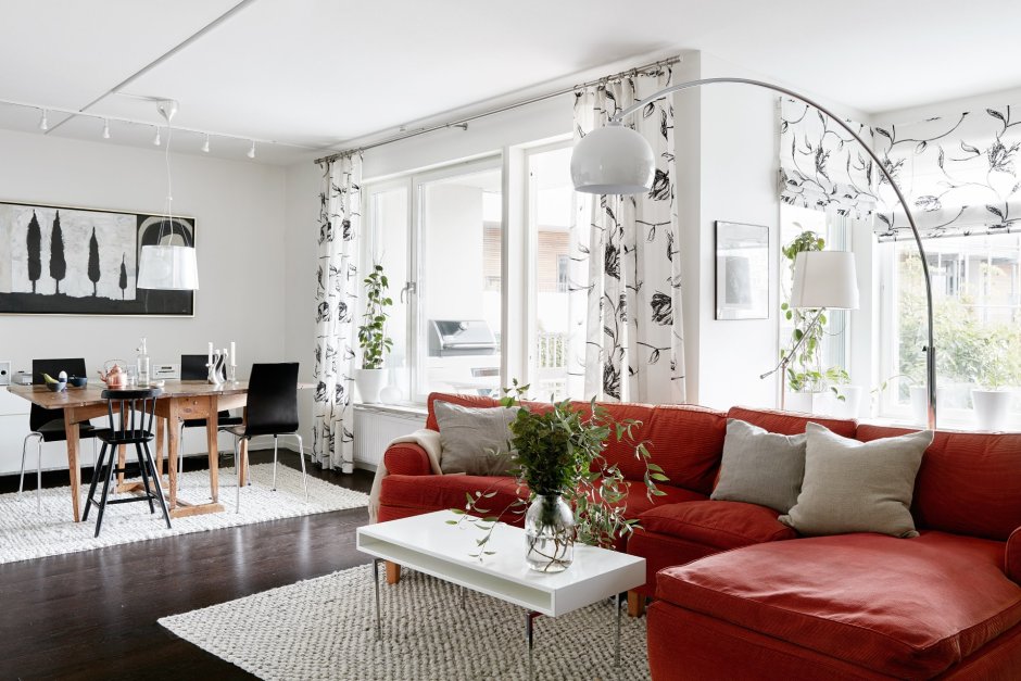 Кухня-гостиная Сканди лофт