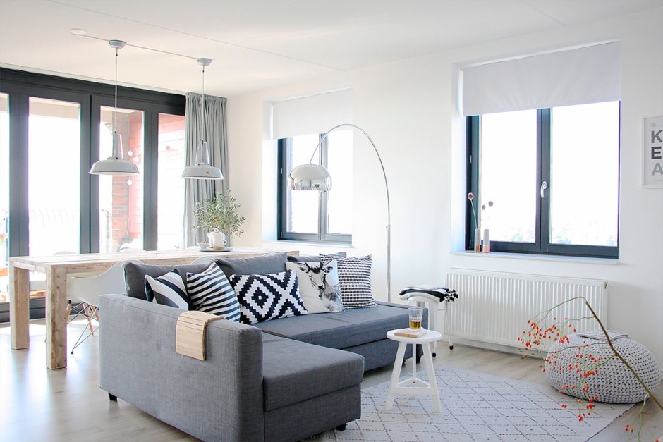 Гостиные в скандинавском стиле