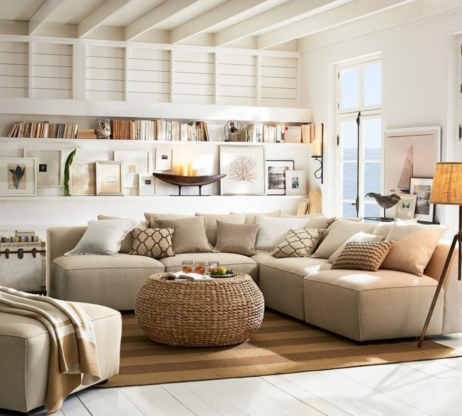 Гостиная Скандинавский стиль 15квм