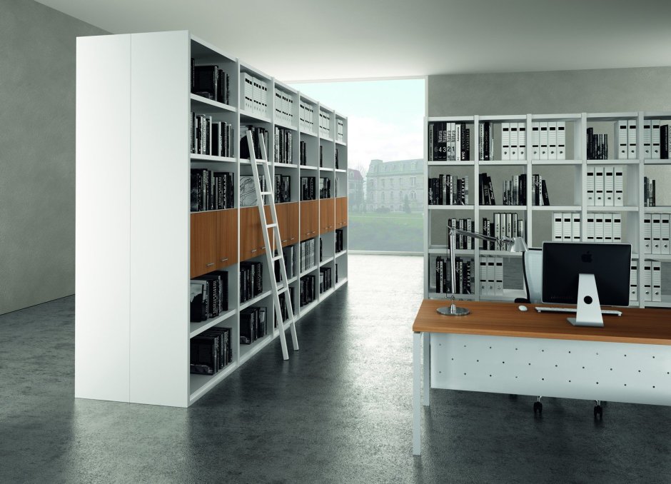 Мебель для библиотеки в современном стиле офис