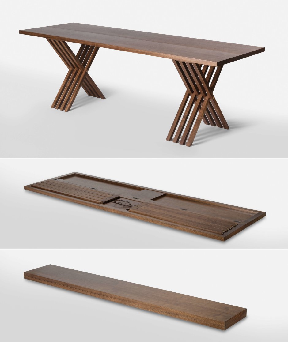 Складной стол из дерева