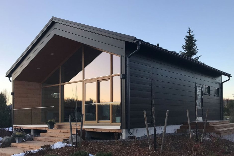 Барн хаусы Barn House с односкатной крышей