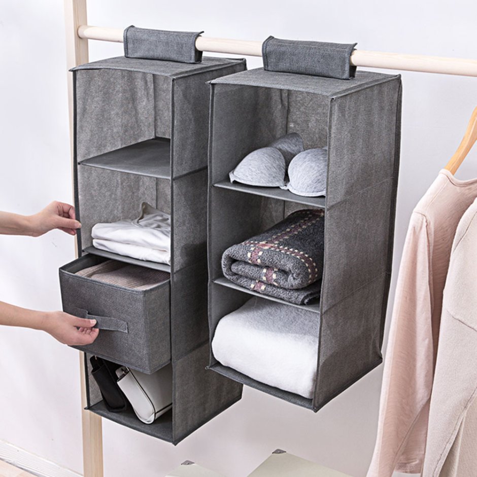 Multifunction Hanging Storage Bag for Cloth Wardrobe Hangers clothes Organizer Storage underwear Bag Room Organizer