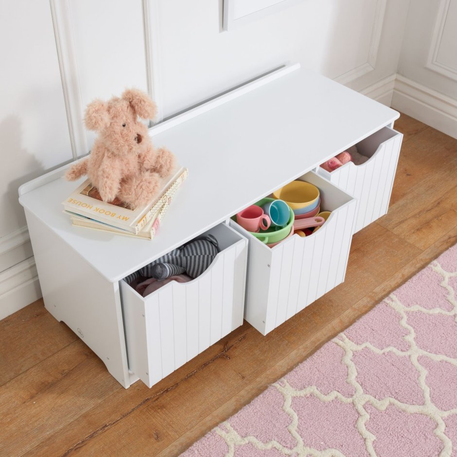 Скамья с ящичками для хранения "Storage Bench Pastel"