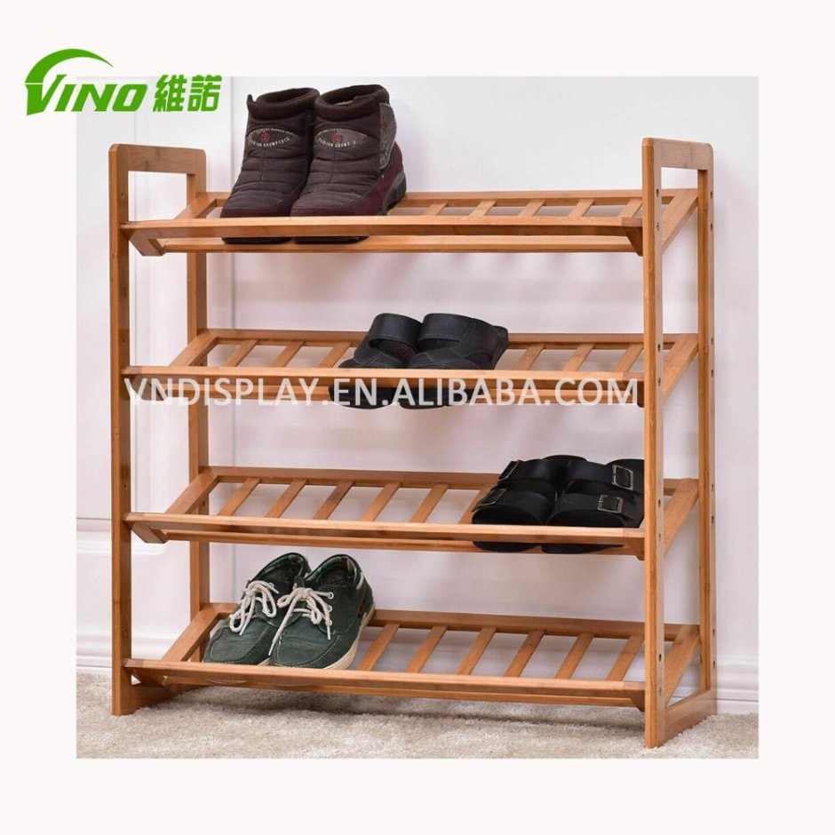 4 Tiers Shoe Rack полки стойка