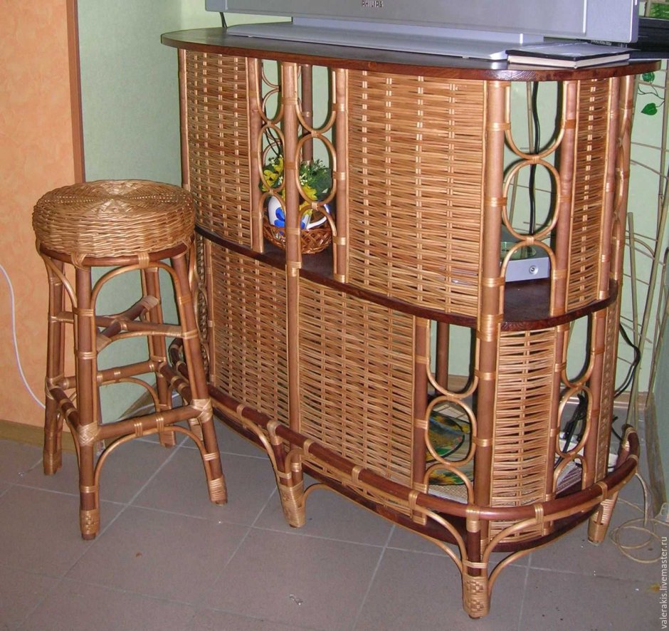 Мебельные фасады из ротанга