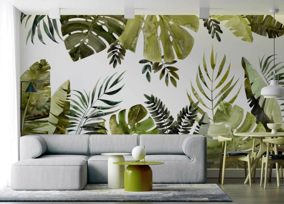 Фреска листья пальмы