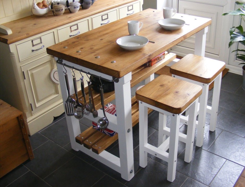 Rustic Kitchen Island Table