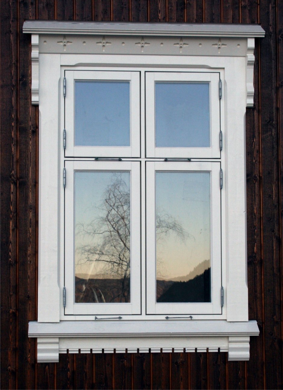 Скандинавские наличники на окна