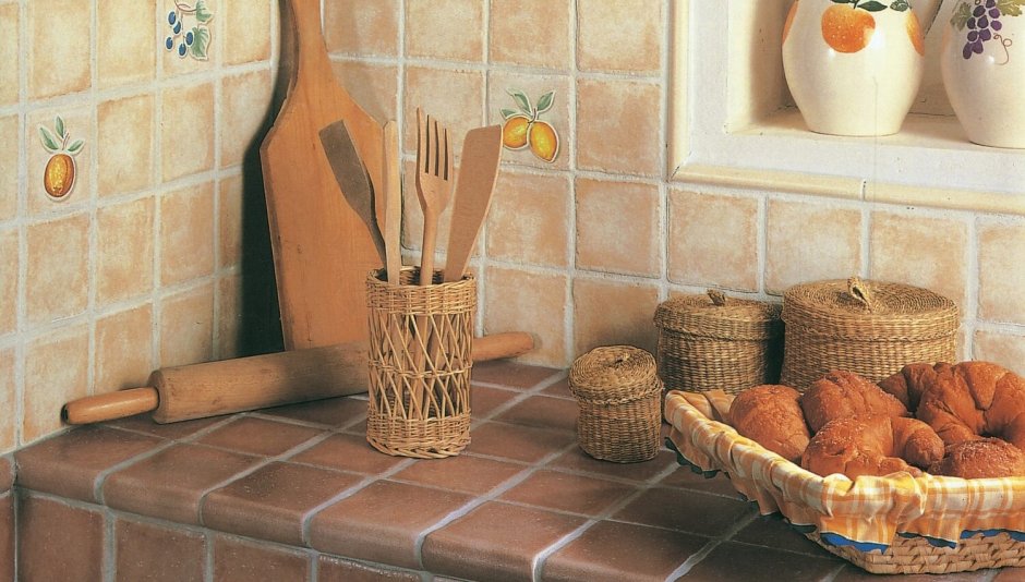 Плитка в стиле Кантри для кухни