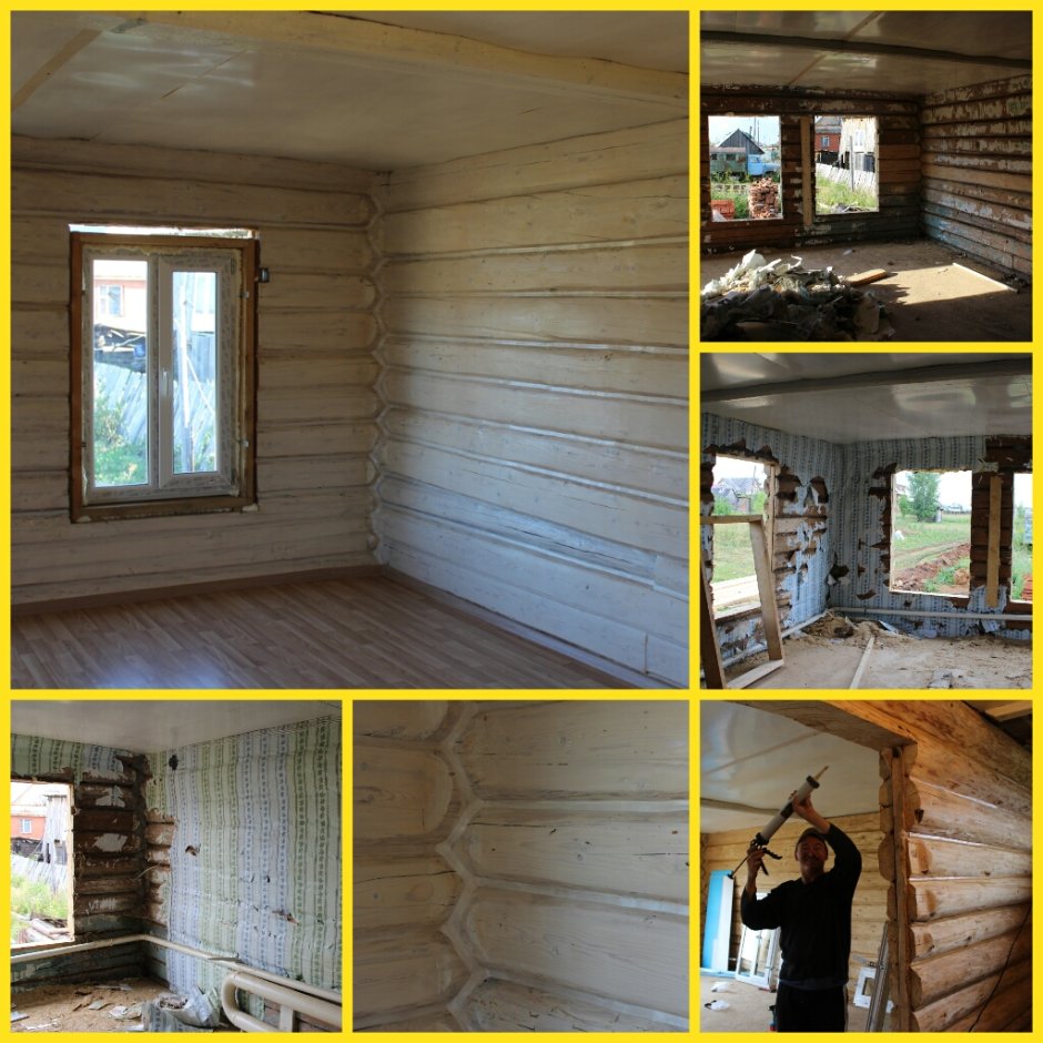 Отделка старого деревянного дома