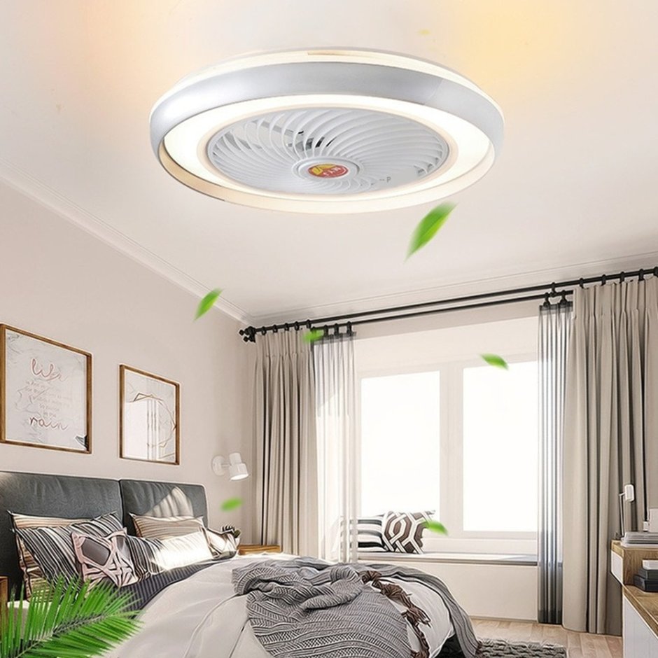 220v 58cm Modern led Ceiling Fan with Remote Control Air Cooler Lamp for Living Room 3-Wind Adjustable Speed Ceiling Light