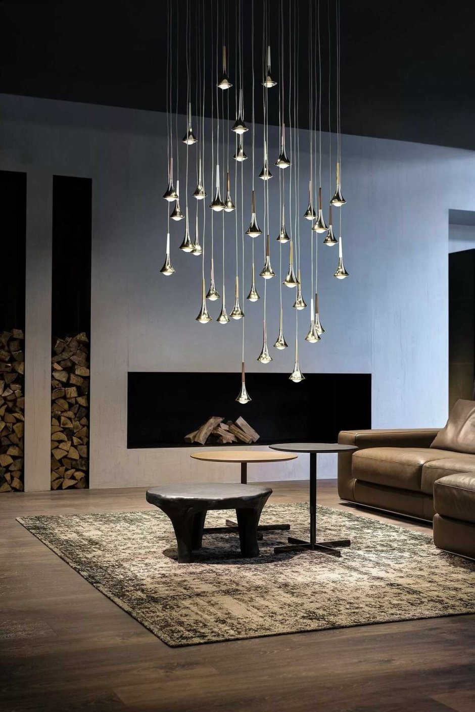 Studio Italia Design Rain so 156002 Brushed Chrome светильник подвесной