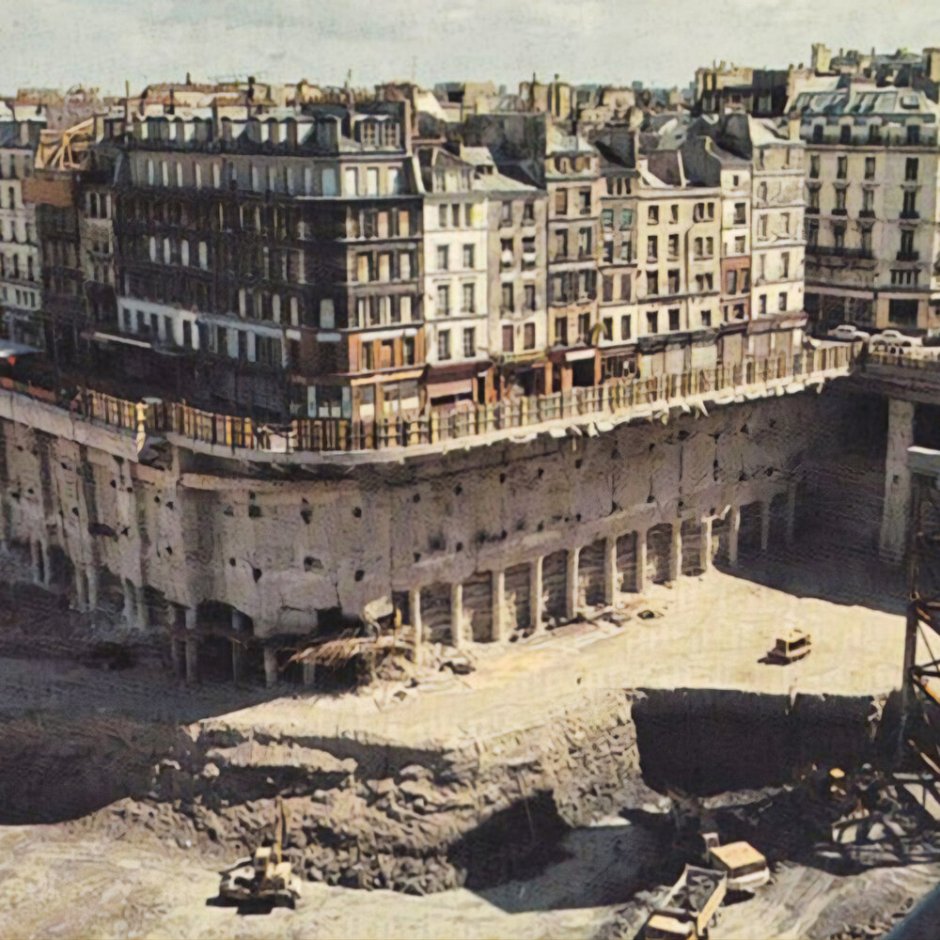 Раскопки les Halles Париж