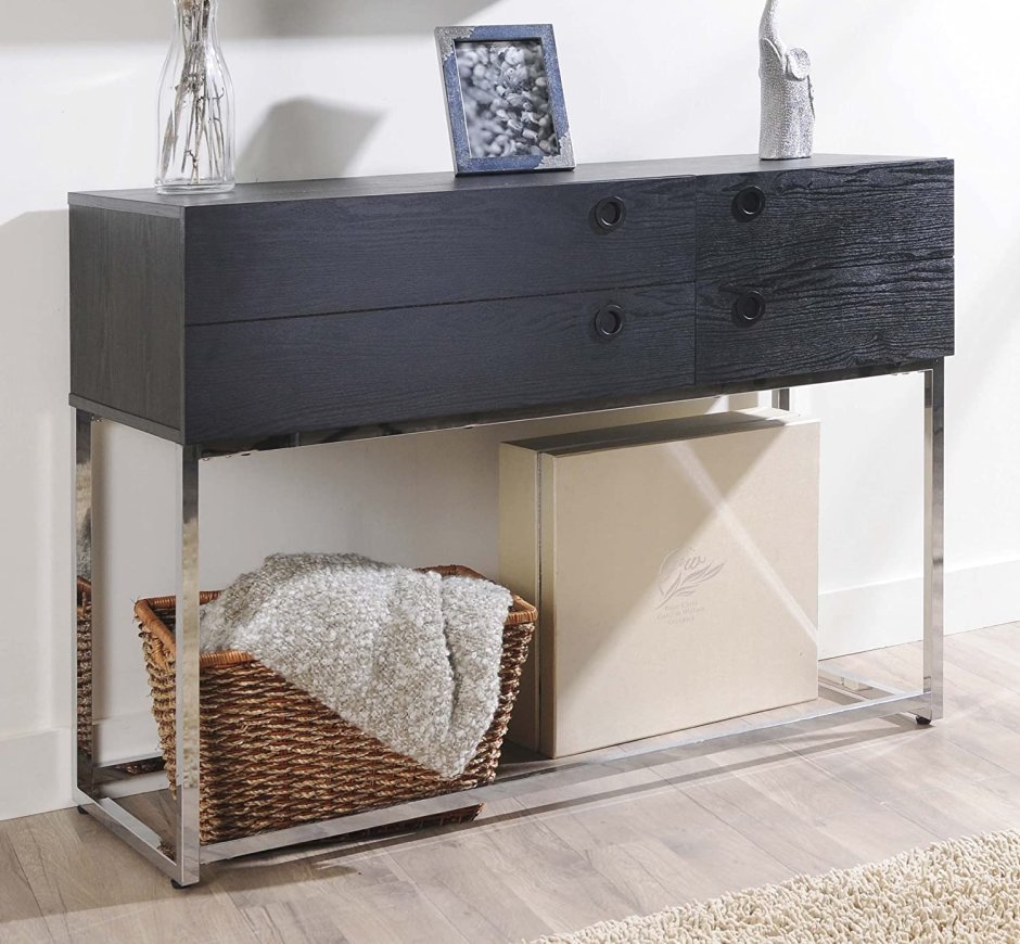 Noir Black Console Table консоль