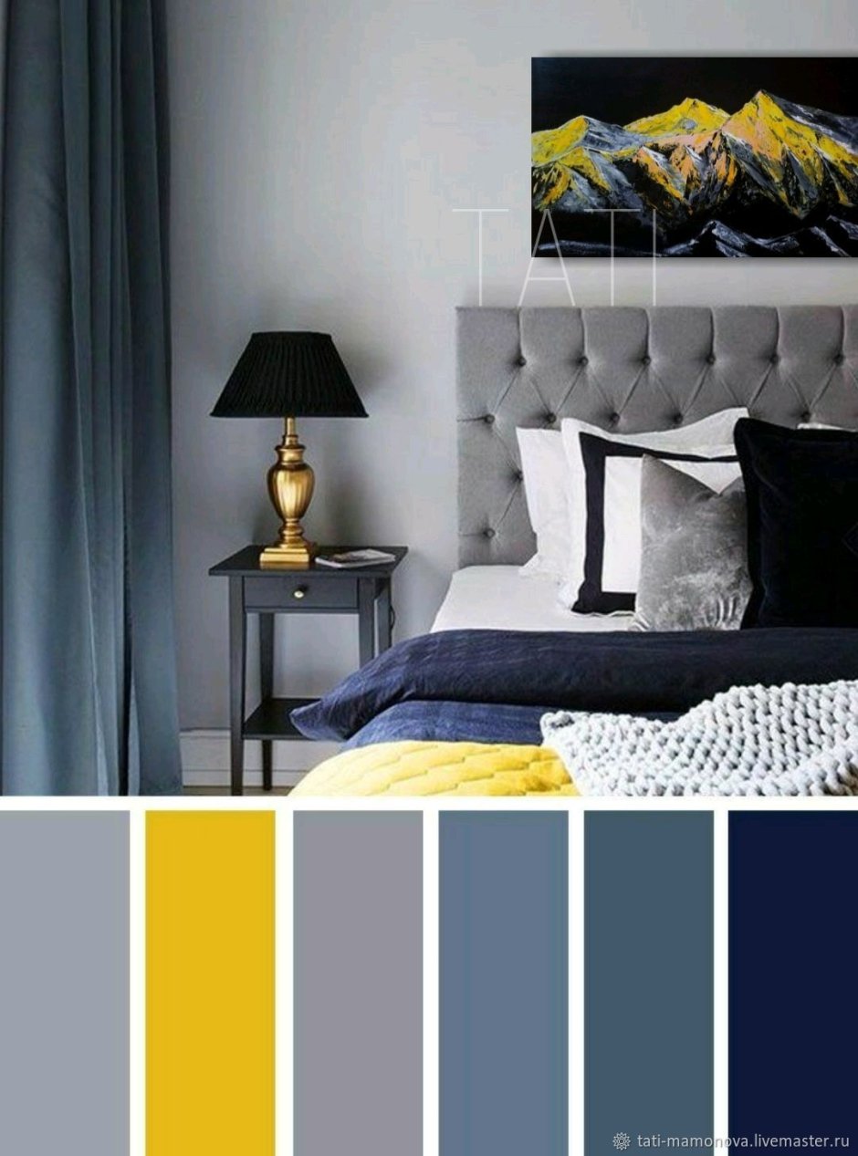 Цветовая палитра для спальни