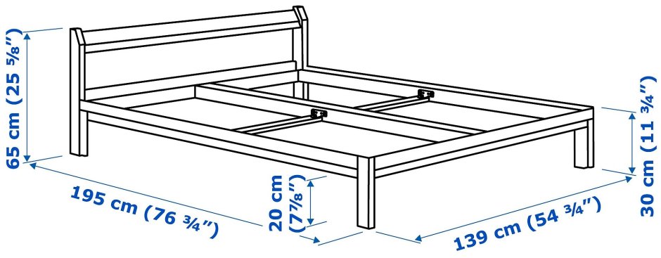 Деревянная кровать икеа 2015
