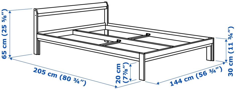 Кровать ikea Neiden