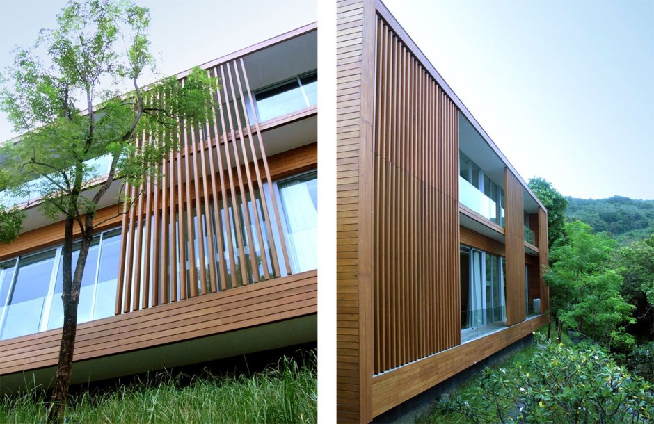 Фасадные ламели Alumwood