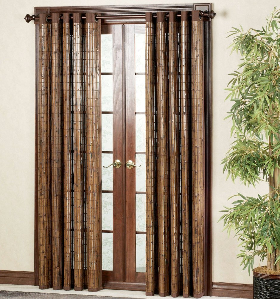 Бамбуковые шторы на дверной проем