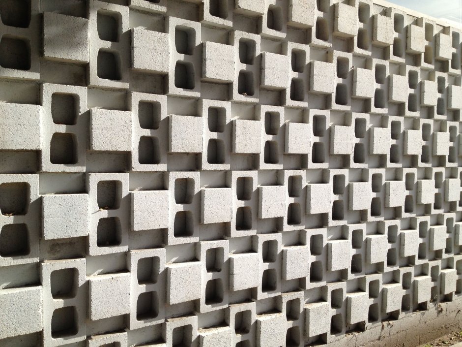 Экранные блоки из бетона