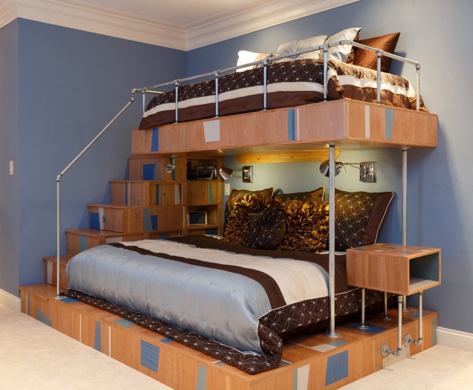 Трехэтажные кровати