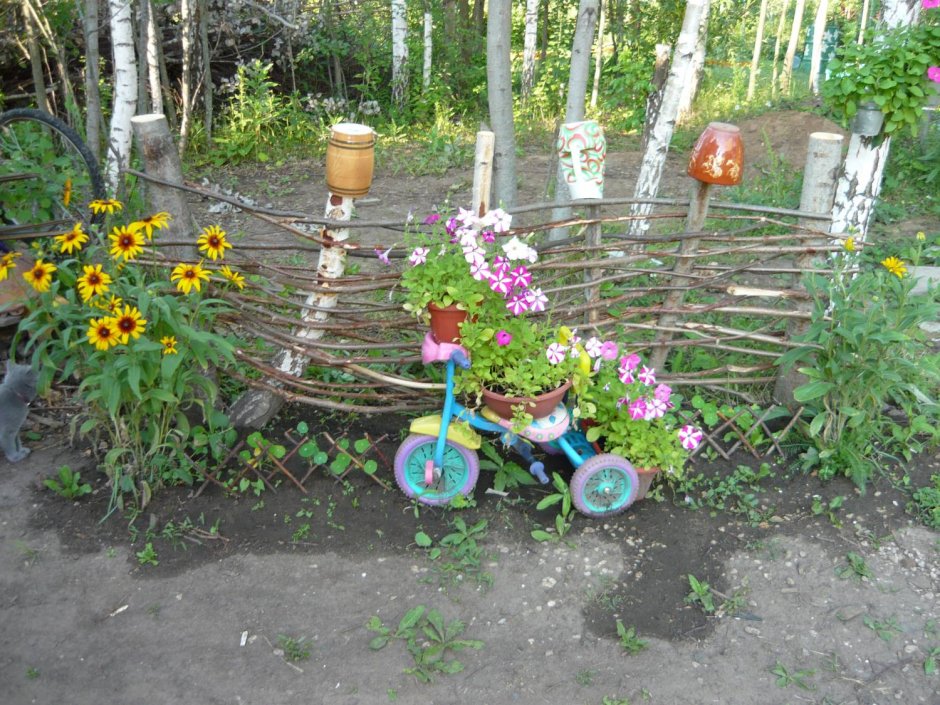 Клумбы для огорода в детском саду