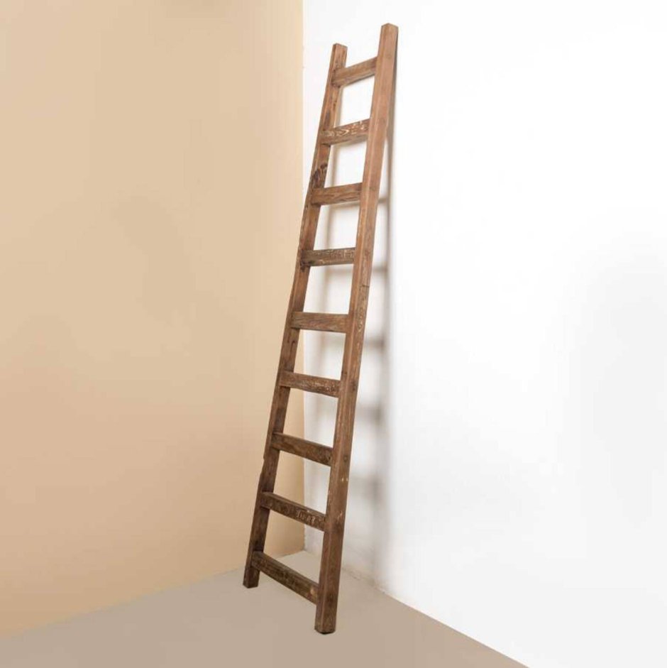 Приставная лестница деревянная луд1-2