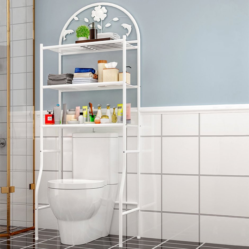 Полка стеллаж для унитаза Toilet Rack