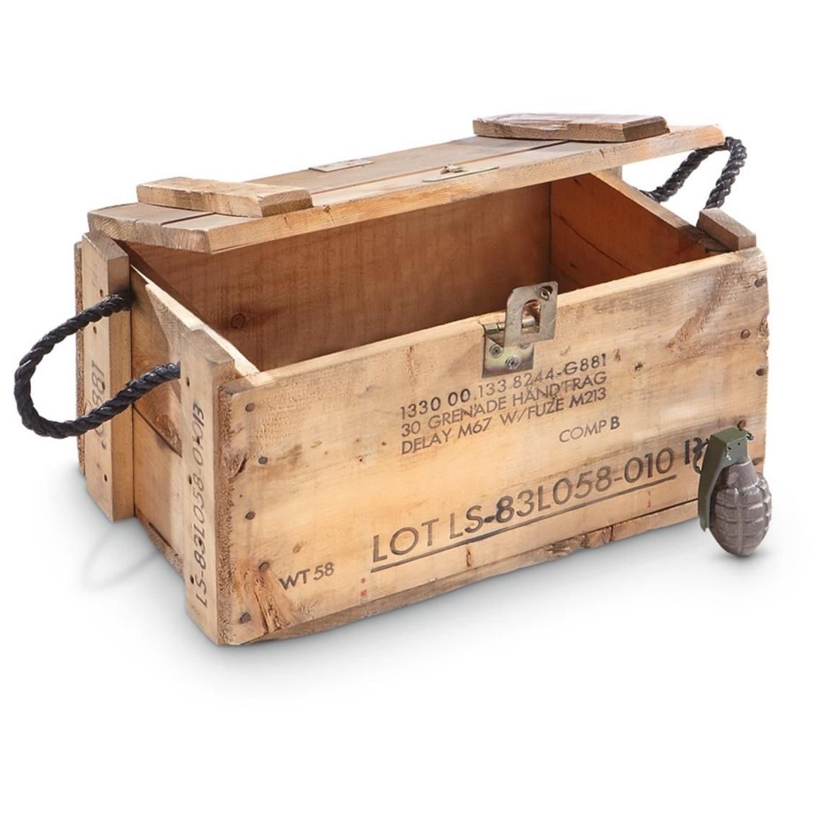 Ящик для патронов деревянный