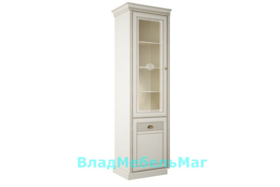 Bookcase display Cabinet in White finish by Coaster - 800147