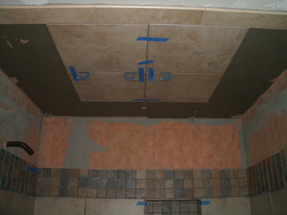 Керамическая плитка на потолок