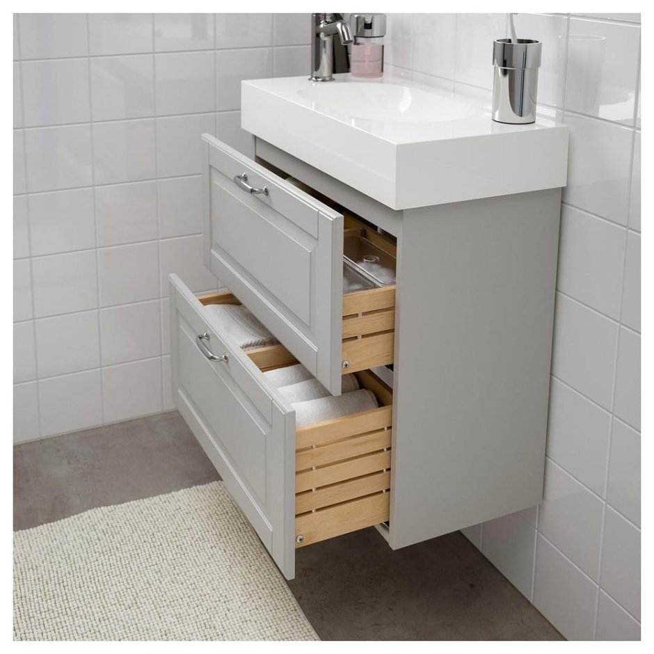Тумба с умывальником ikea godmorgon / HAGAVIKEN 2 ящика