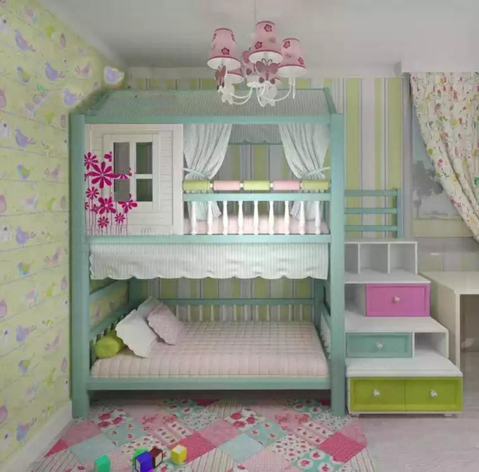 Кровать-домик Vicco Kinderbett hausbett Design