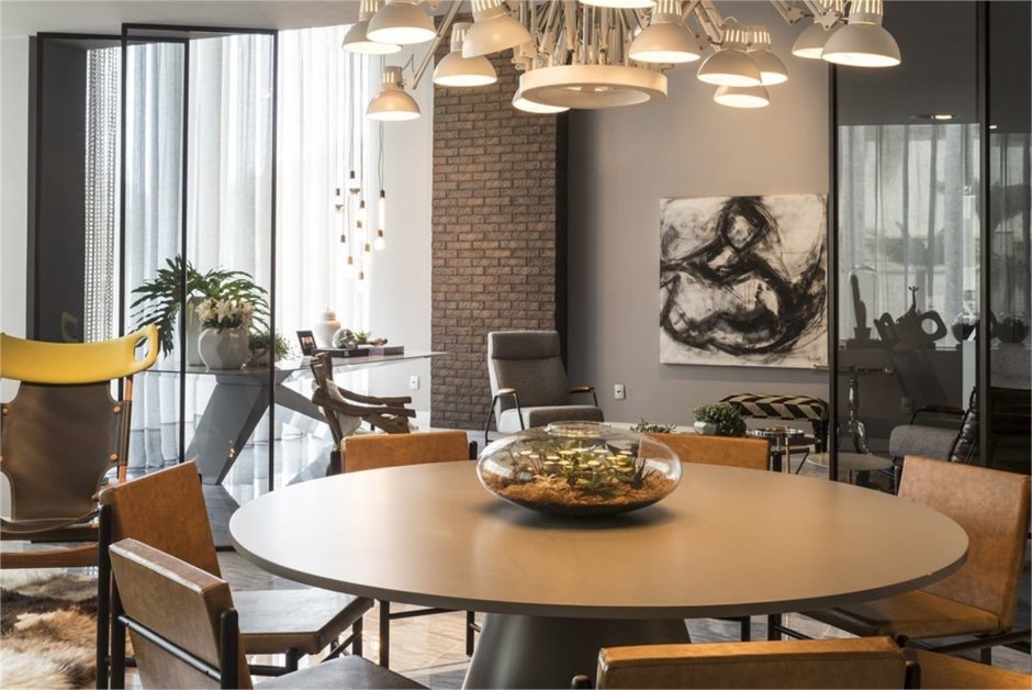 Стол Loft Wooden Round