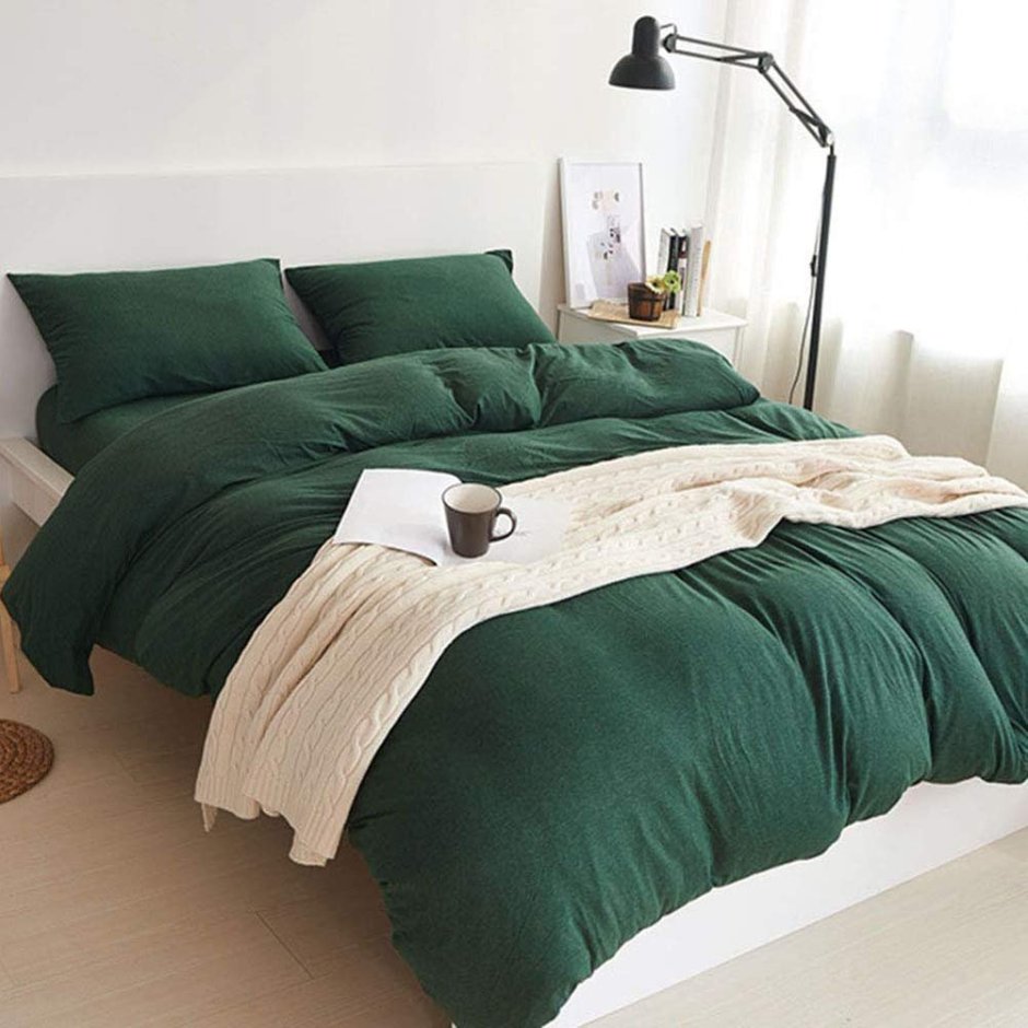 Зеленое постельное белье